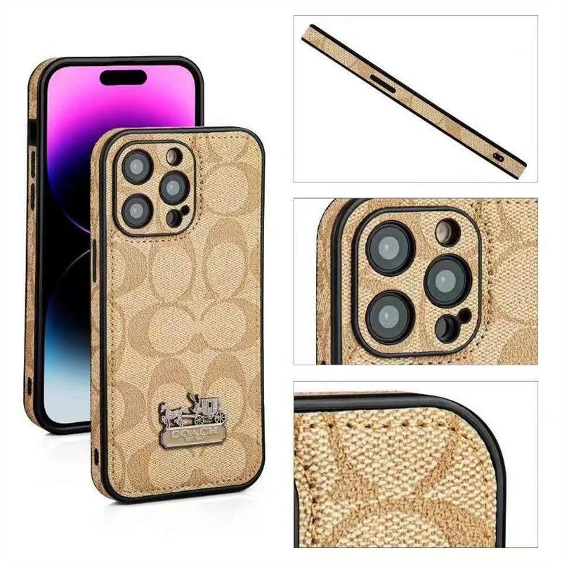 Coach High Quality Shockproof Protective Designer iPhone 15 16 Case 