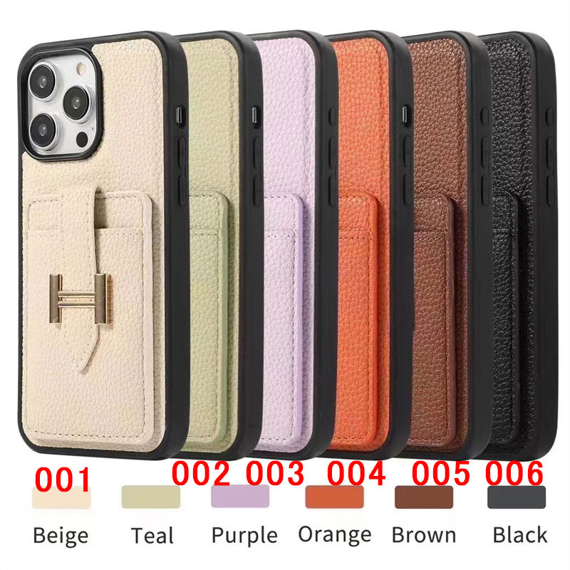 Hermes Luxury iPhone 16 15 Pro max 14 13 Case Back Cover