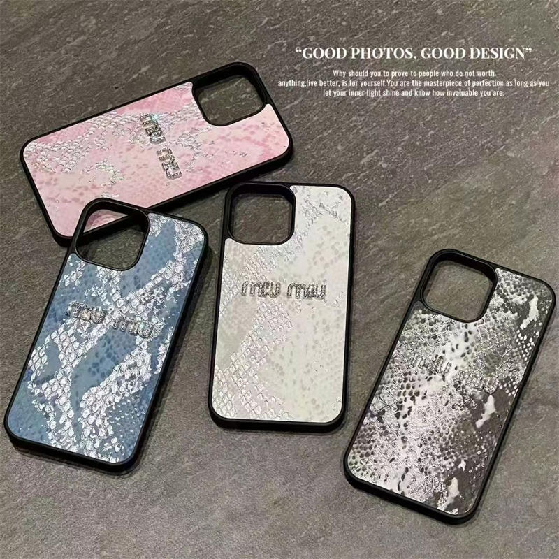 MiuMiu iphone 16 pro max 15 14 13 Smart Phone Cases