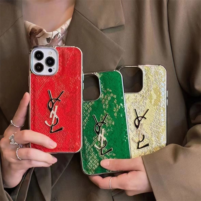 ysl Protective Designer iPhone 15 16 Case